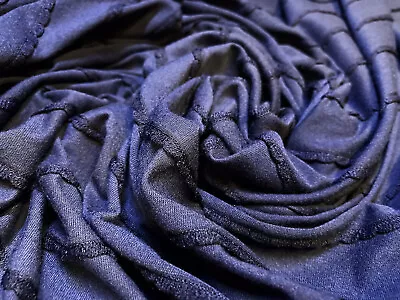 Buy Gypsy Frill  Striped Jersey Dress Fabric, Per Metre - Navy • 5.99£