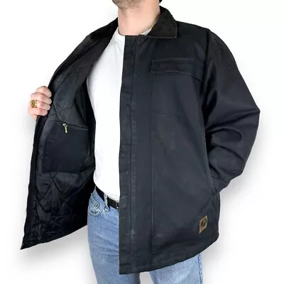 Buy Vintage Berne Apparel Traditional Style Workwear Jacket, Black, XXL (CB364) • 75£