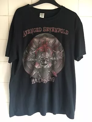 Buy Avenged Sevenfold Hail To The King 2013 Used Faded Large  44-46  Rare Metal Rock • 12£