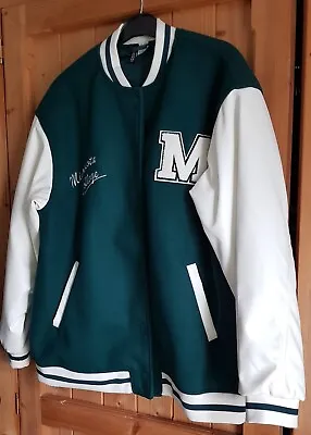 Buy H&M DIVIDED Ladies  Baseball Jacket In Green/Cream - Size Small • 10£