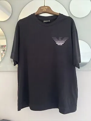 Buy Mens Designer Emporio Armani Black T.shirt Size Medium BNWOT • 17.99£