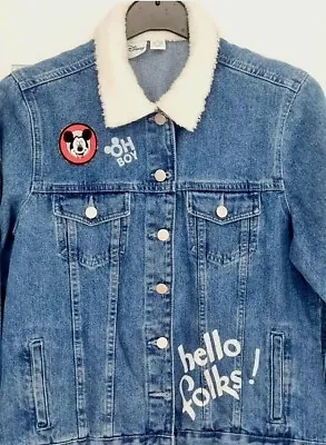 Buy Primark Disney Walt Disney Mickey Mouse Jean Jacket UK Size Medium • 19.99£