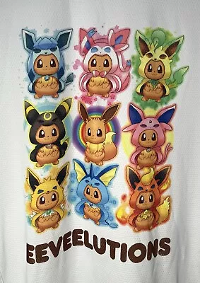 Buy Pokemon Evolution Eevee Custom T-shirt Featuring Cooling Cooltex Fabric • 9.99£