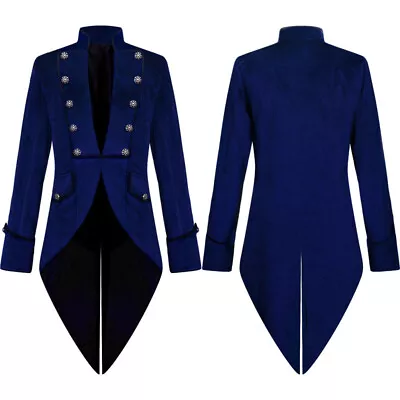 Buy Morning Steampunk Mens Retro Gothic Jacket Frock Coat Steampunk Victorian • 45.89£