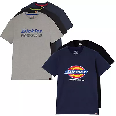 Buy Dickies Mens Work T-Shirts Rutland Dension Tradie Short Sleeve Light Cotton Tees • 37.95£