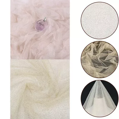 Buy Ease Amp Designer Sewing Glitter Sequins Mesh Premium Yard Soft Clothing • 7.96£