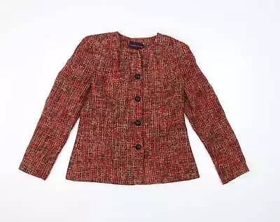 Buy Hudson & Onslow Womens Red Jacket Size 10 • 9.50£