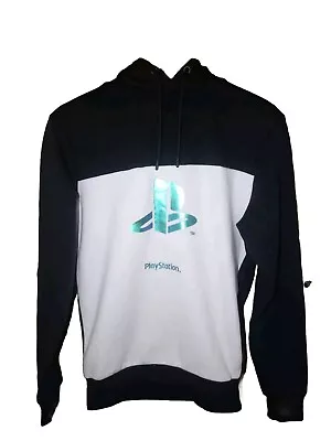 Buy Official Playstation Merch Holographic Black & White Hoodie Adult Size XS • 12.95£