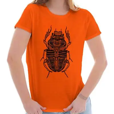 Buy Ancient Egyptian Scarab Beetle Spiritual Graphic T Shirts For Women T-Shirts • 20.65£