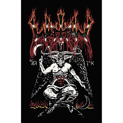 Buy Watain Baphomet Poster Flag Textile Wall Banner Official Black Metal Band Merch • 22.12£