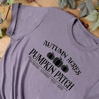 Buy AUTUMN CLOTHING Unisex T Shirt | Autumn Acres | Pumpkin Patch | Trending Autumn • 12.95£