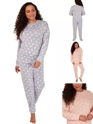 Buy Super Soft Knit Pyjama Set Long Sleeve Cuffed Penguin Print Lounge Nightwear • 19.95£