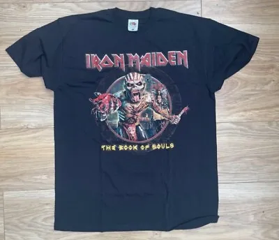 Buy Iron Maiden T Shirt The Book Of Souls Eddie Rock Metal Band Tee Rare Size Medium • 10.50£