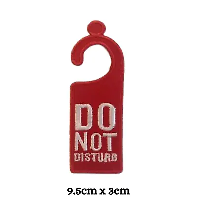 Buy Do Not Disturb Embroidery Patch Iron On Sew On Badges Applique Jacket Jeans Bag • 2.79£