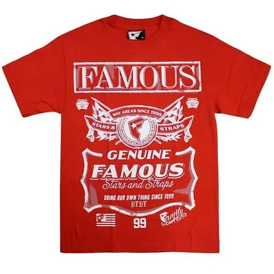 Buy Famous Stars And Straps Way Ahead T-shirt Red White • 14.99£