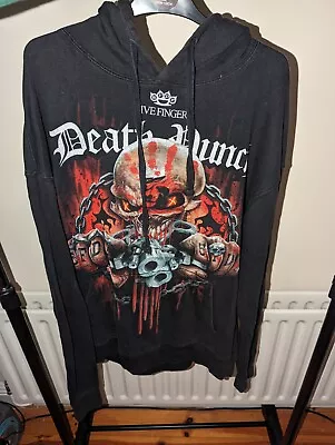 Buy Five Finger Death Punch Skeleton Gun Man Sz 2X L Hoodie Rock Metal Band • 29.99£