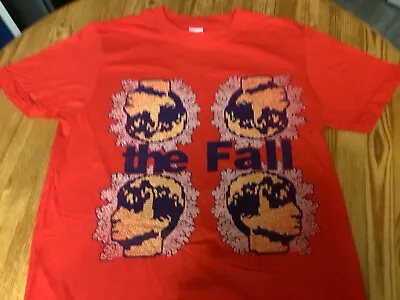 Buy THE FALL T-Shirt Red Size MED New Official 4 Mark E Smiths Print Post Punk Indie • 13.99£