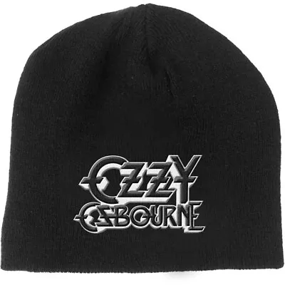 Buy Ozzy Osbourne Logo Black Beanie Hat OFFICIAL • 13.79£