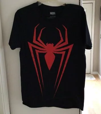 Buy Woman Marvel The Amazing Spiderman T-shirt  Logo Mad Engine Shirt Black Size S • 15.87£