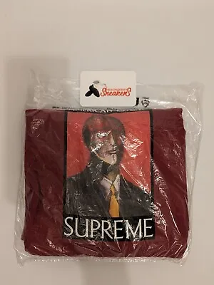 Buy Supreme American Psycho Tee Cardinal Size Xlarge Fw23 Week 7 (100% Authentic)new • 75£
