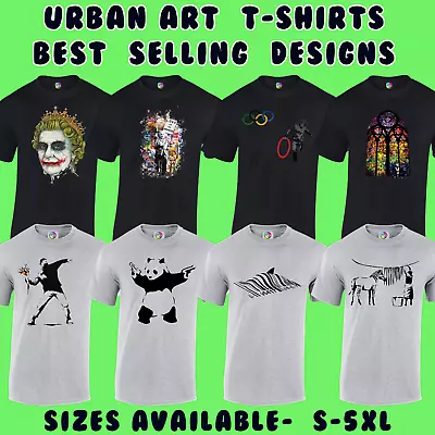 Buy Urban Art Mens T-shirts Unisex Banksy Graffiti Retro Street Art Fashion S - 5xl • 8.99£