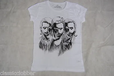 Buy Swedish House Mafia White 3 Faces Ladies Rolled Sleeve Tunic T Shirt New Techno • 5.99£
