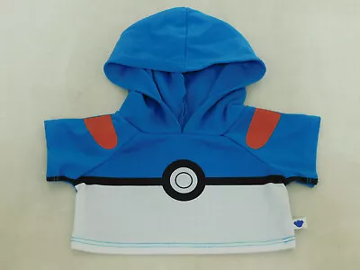 Buy Build A Bear Pokemon Clothes Great Ball Blue/White Hoodie (2) • 9.99£
