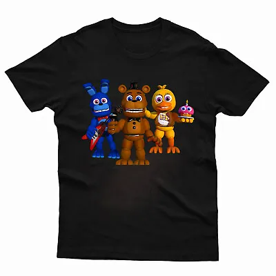 Buy Five Nights At Freddy's Kids T-Shirt Fazbear Entertainment Xmas Gaming T Shirt • 7.99£