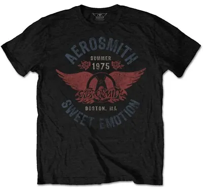 Buy Aerosmith Sweet Emotion Black T-Shirt NEW OFFICIAL • 15.19£