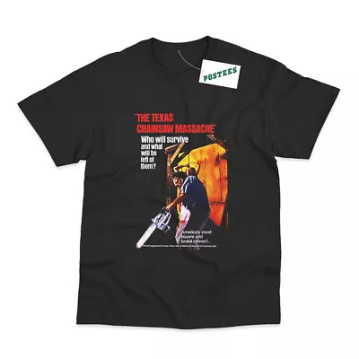 Buy Retro Movie Poster Inspired By The Texas Chainsaw Massacre DTG Printed T-Shirt • 13.75£