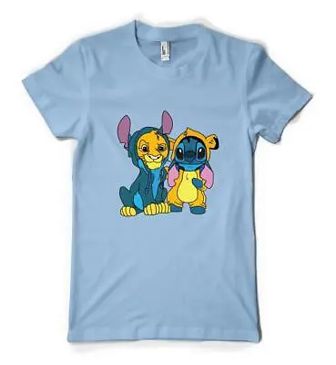 Buy Lion King Stitch Cute Simba Mashup Personalised Unisex Adult T Shirt • 17.49£