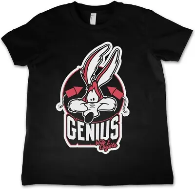 Buy Looney Tunes Wile E. Coyote Genius Kids T-Shirt Kinder Black • 21.59£