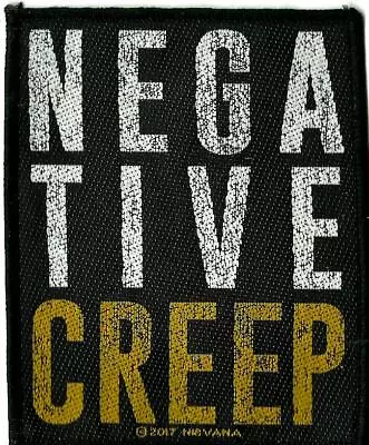 Buy NIRVANA Negative Creep 2017 WOVEN SEW ON PATCH Official Merch - No Longer Made • 1.99£