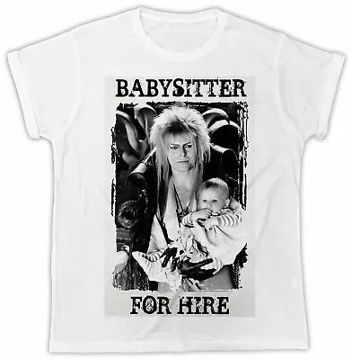 Buy David Bowie T-shirt Labyrinth Babysitter For Hire Movie Unisex Cool Funny Tee • 6.99£