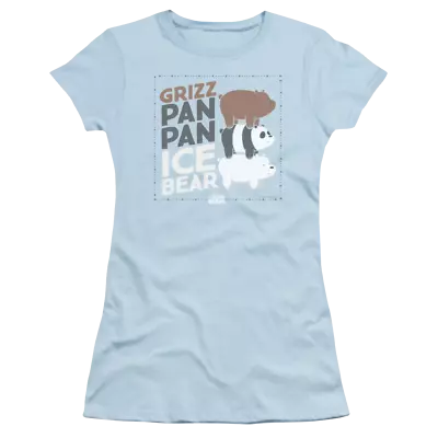 Buy We Bare Bears Grizz Pan Pan Ice Bear Juniors T-Shirt • 30.24£