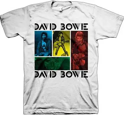 Buy DAVID BOWIE- COLOURED SQUARES Official T Shirt Mens Licensed Merch US Import New • 21.95£