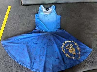Buy World Of Warcraft Stretch Alliance Blue Cosplay Dress Authentic Blizzard WOW • 47.24£