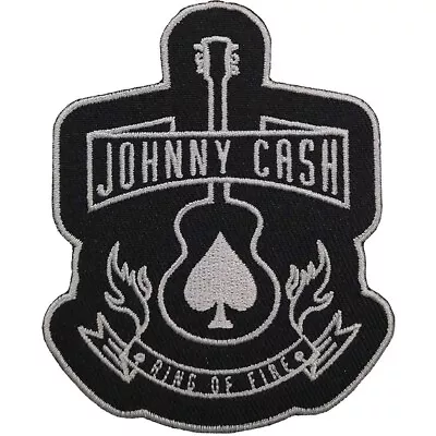 Buy JOHNNY CASH Iron-On Standard Patch: GUITAR: Official Licenced Merch Fan Gift • 4.30£
