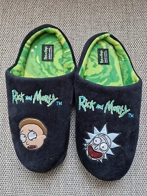 Buy Mens Rick And Morty Slippers, Size 8-9, Worn Approx 3 Times • 6£