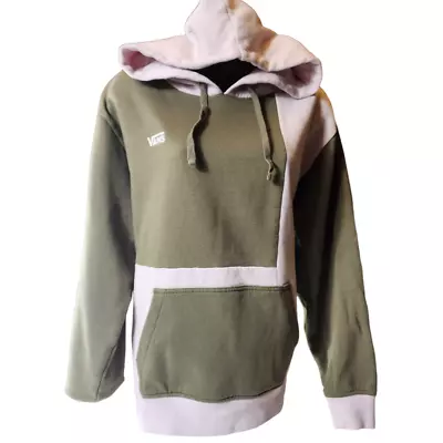 Buy VANS Hoodie Womens Medium Pullover Color Block Kangaroo Pocket Skater Sweatshirt • 15.34£