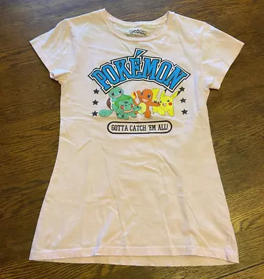 Buy Pokemon Gotta Catch Em All Pikachu Bulbasaur Charmander SquirtbShirt Girls Sz L • 11.84£