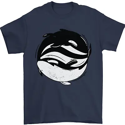 Buy Ying Yan Orca Killer Whale Mens T-Shirt 100% Cotton • 8.49£