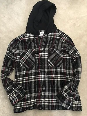Buy Zara Flannel Shirt Hoodie Mens - BNWT - Medium • 35£