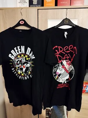 Buy 2 Green Day T Shirts Revolution Radio & Father Of All... Large  • 18£
