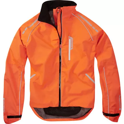Buy Madison Prime Hi Viz Men's Waterproof Cycling Jacket, Biking, Shocking Orange. • 38.99£