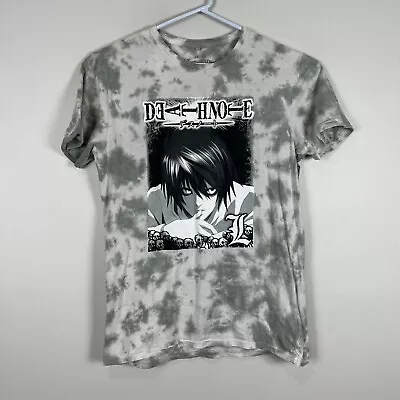 Buy Death Note Anime Tie-Dye Graphic Casual Crew Neck Tee T Shirt Men's Medium M • 12.39£