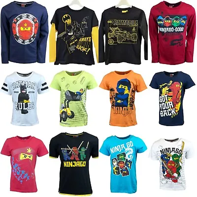 Buy Boys Kids Lego Ninjago Batman Fireman Short / Long Sleeve T Shirt Top Age 2-12 • 5.99£
