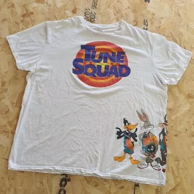 Buy Looney Tunes Graphic T Shirt White Adult Extra Large XL Mens Tunes Squad Summer • 11.99£