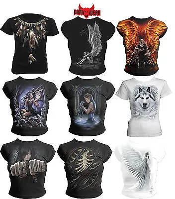 Buy SPIRAL DIRECT Cap Sleeve T Shirts/Rock/Metal/Roses/Angel/Women/Anne Stockes/Top • 19.99£