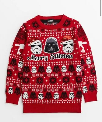 Buy TU Boys Star Wars Christmas Jumper 100% Cotton • 16£